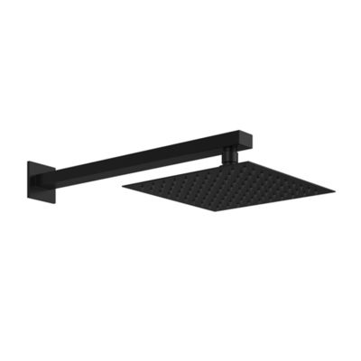 Matt Black Concealed Valve Showers Concealed Thermostatic Mixer Shower Two Outlets