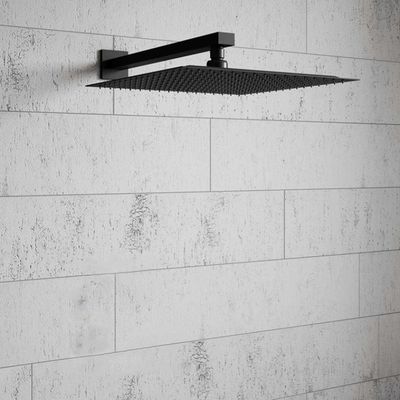Matt Black Concealed Valve Showers Concealed Thermostatic Mixer Shower Two Outlets