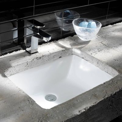 Rectangular Undermount Inset Cloakroom Basin Inset Vessel Sink CUPC