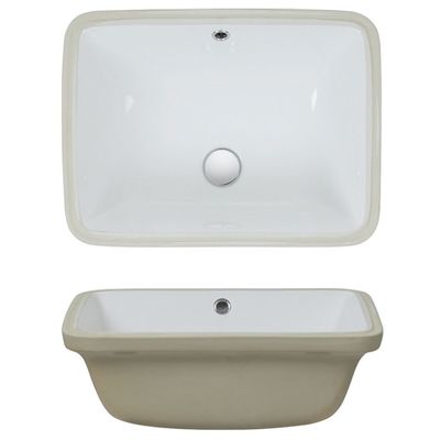 Rectangular Undermount Inset Cloakroom Basin Inset Vessel Sink CUPC