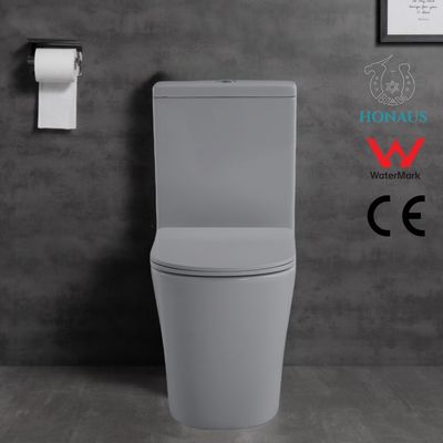 Glazed Trapway Ceramic Toilet Bowl Floor Mounted Water Closet Standard Slow Down Seat