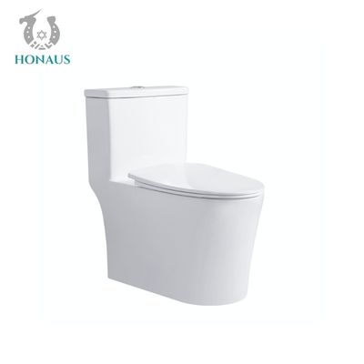 Modern Siphonic Close Coupled Bathroom Toilet Bowl Inodorous Single Piece Commode
