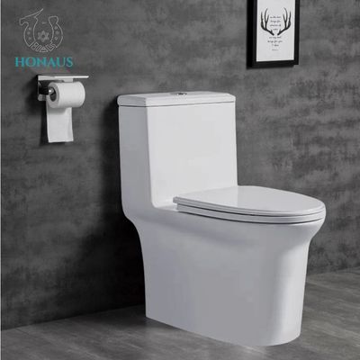 Siphonic Flushing S Trap One Piece Toilet Bowl OEM/DOM Accepted