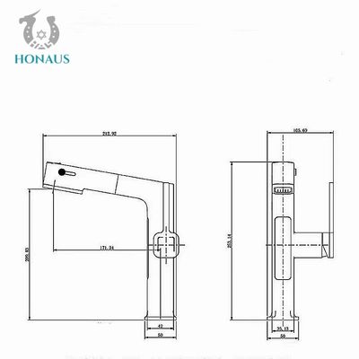 Three Modes Adjustable Flow Pull Out Basin Faucet Modern Bathroom Sink Faucet