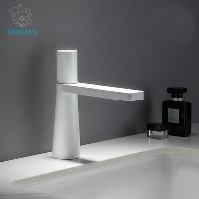 Luxury Art Wash Basin Faucet Elegant Body Brass Material Electroplated Multi Colors