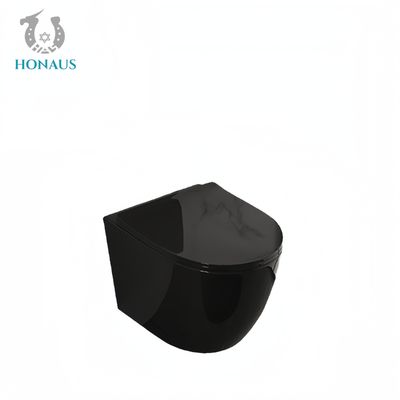 Luxury Bathroom Wall Hung Toilet Bowl Square Easy Cleaning P Trap 180mm Premium Ceramic