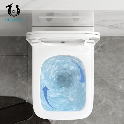 Luxury Bathroom Wall Hung Toilet Bowl Square Easy Cleaning P Trap 180mm Premium Ceramic