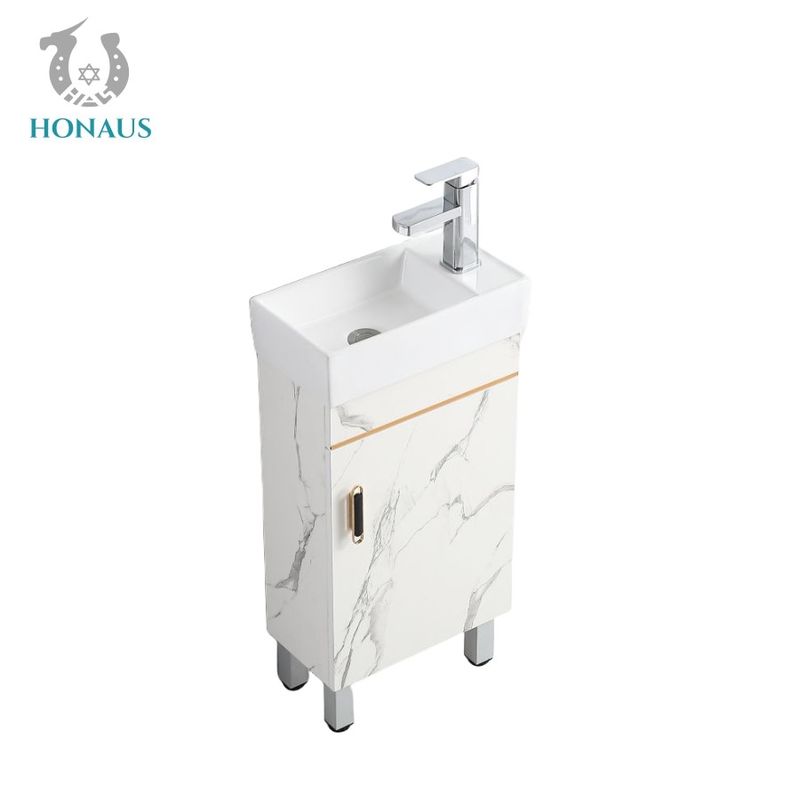 Customised Small Size Bathroom Hand Wash Basin Full Pedestal